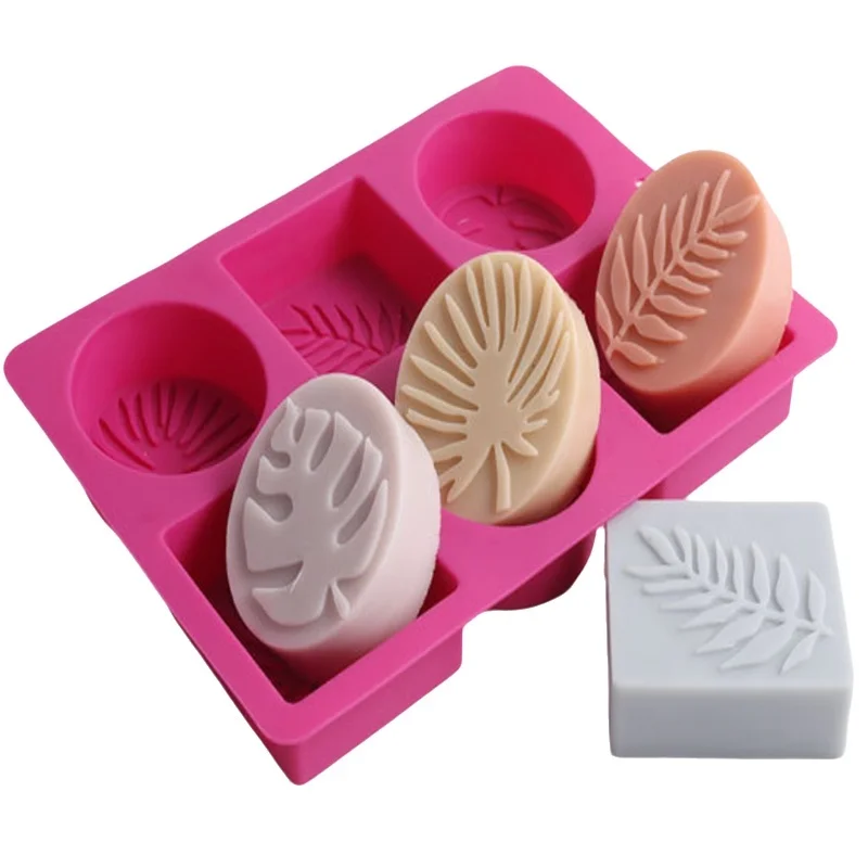 Soap Making Experiment - Runde und quadratische Blatt-Silikon-Seifenform, handgefertigte Seifenherstellung,