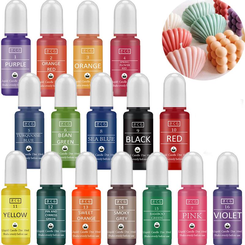 Soap Making Ingredients - 10 ml/Flasche Kerzenwachs Pigment Farbstoff Ungiftiges