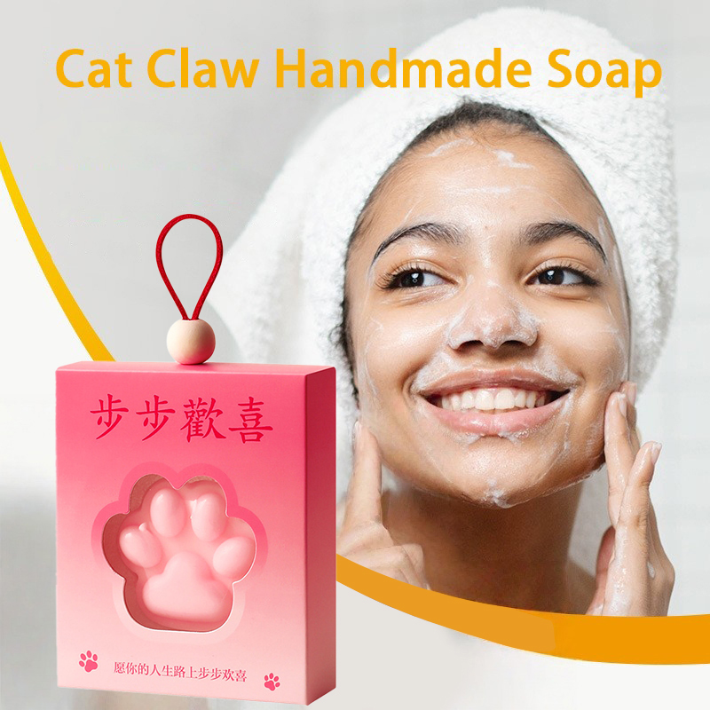 Essential Oil Soap - Kreative Katzenkrallen-handgemachte Seife, Ziegenmilch, befeuchtet natürliche