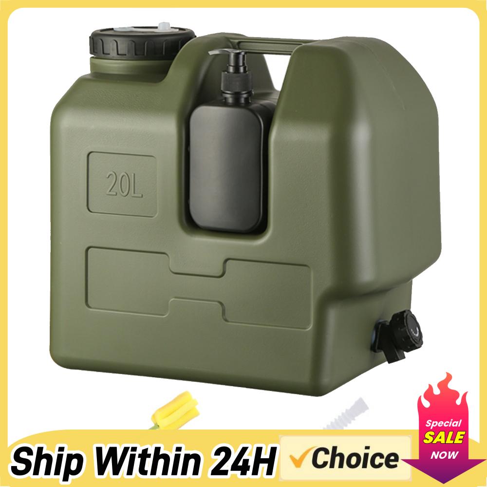 Soap Making Jar - 15/20L Tragbarer Camping-Wasserkrug mit Zapfhahn und
