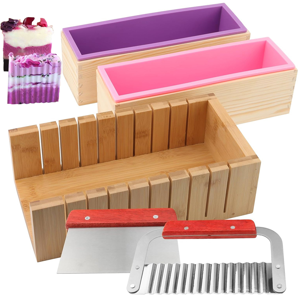 Soap Making Experiment - DIY handgemachtes Seifenherstellungsset, Bambus-Schneidebox und Innenbox