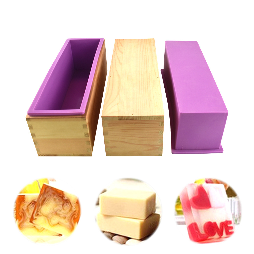 Soap Making Vendors - Silikon-Seifenform, flexible rechteckige Laibform mit Herstellung