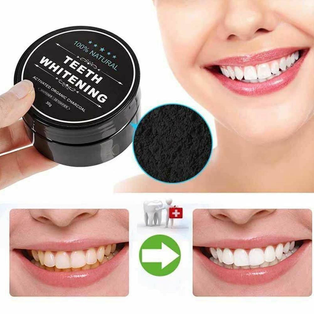 Activated Charcoal Powder - Aktiviertes Organisches Kohlepulver Zahnpolitur Zahnreinigung Zahnschutz
