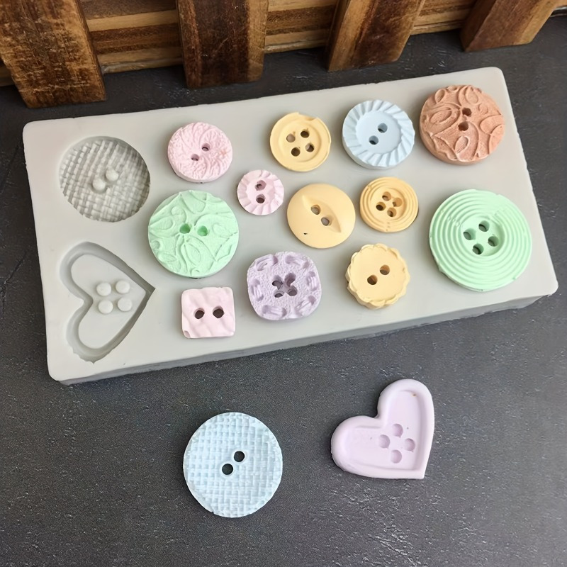Soap Making Workshop - Knopfförmige Silikonform für Seifen- und Kerzendekoration