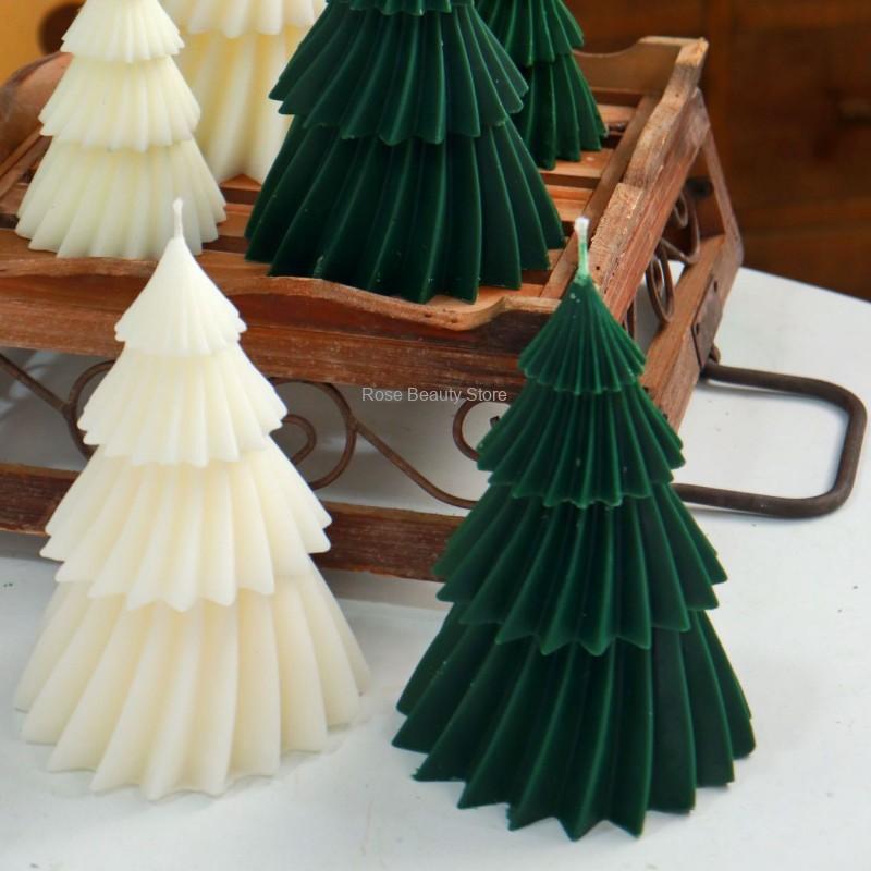 Soap Making Experiment - 1/2 Stück Weihnachtsbaum-Kerzenform aus Silikon DIY
