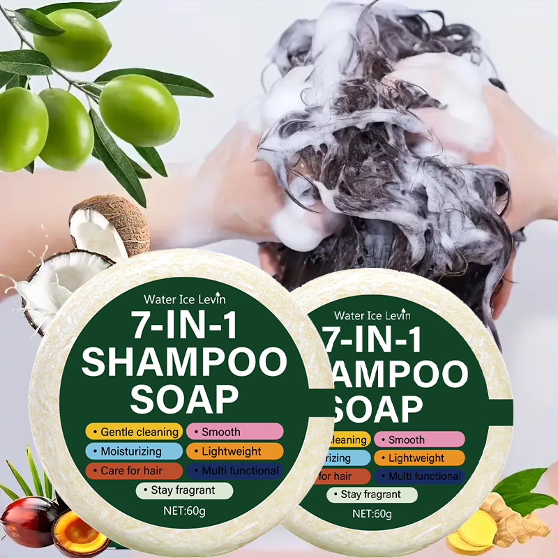 Soap Making Glycerin Base - 7-in-1 Shampoo-Seifenstück | All-in-One-Formel auf Pflanzenbasis