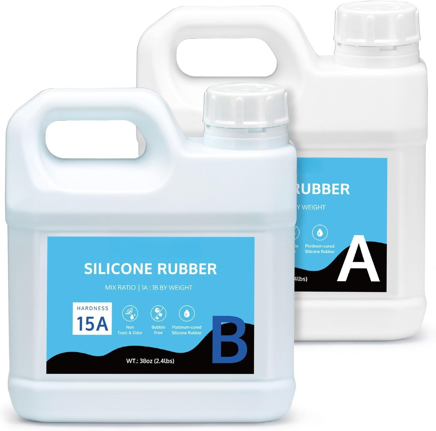Soap Making Ratios - Silikonformen-Set 4L Gummi 15A, 1:1 Mischungsverhältnis