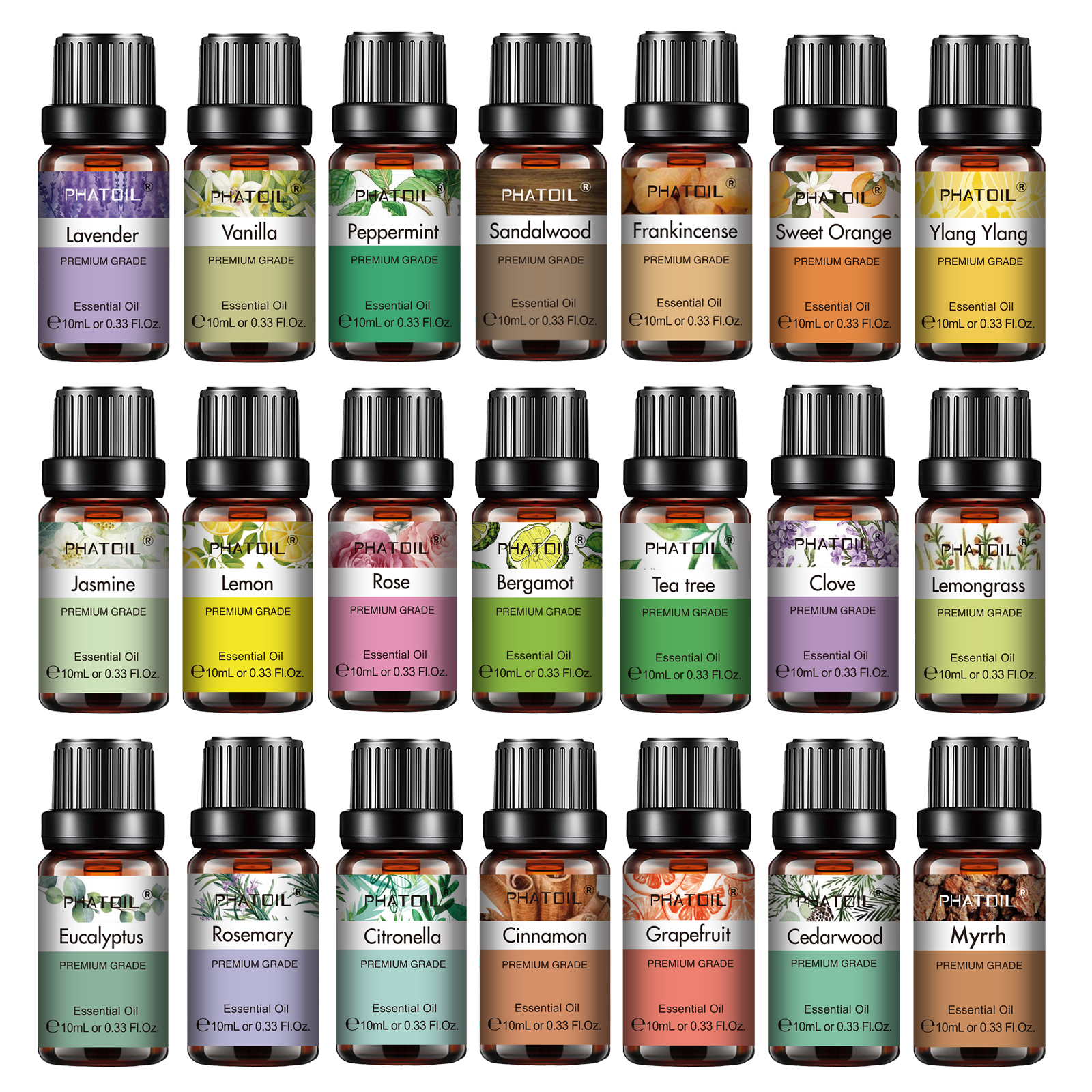 Soap Making Ingredients - PHATOIL 10 ml ätherische Öle, rein