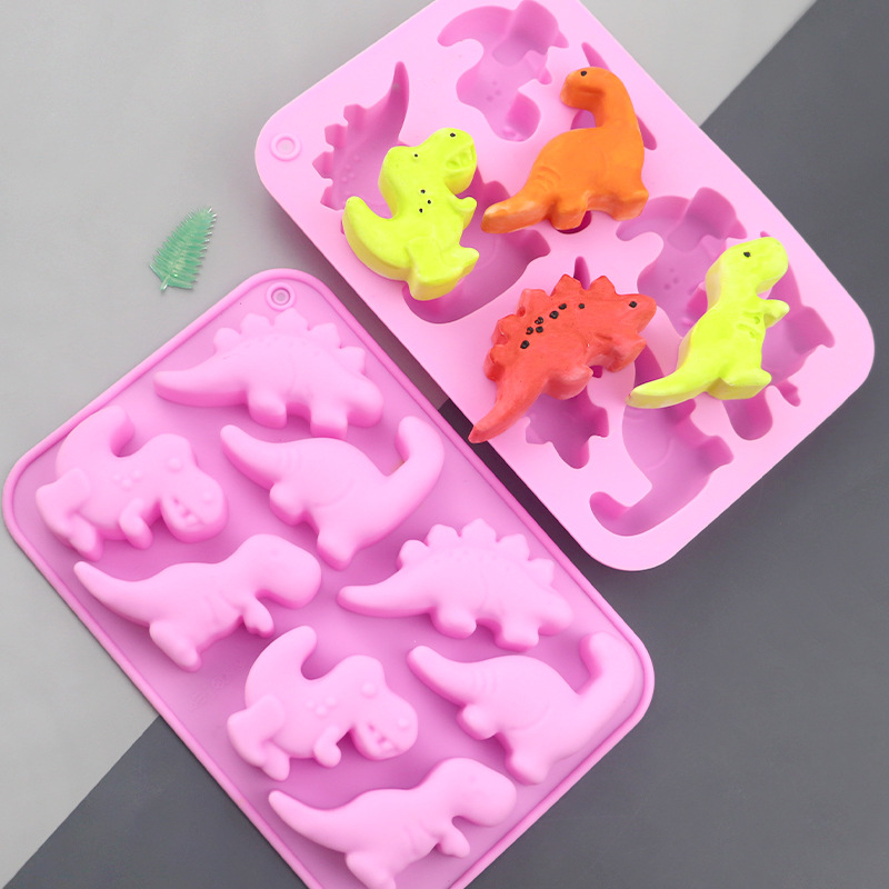 Soap Making Workshop - Blues Großhandel 8 Dinosaurier Cartoon Silikon