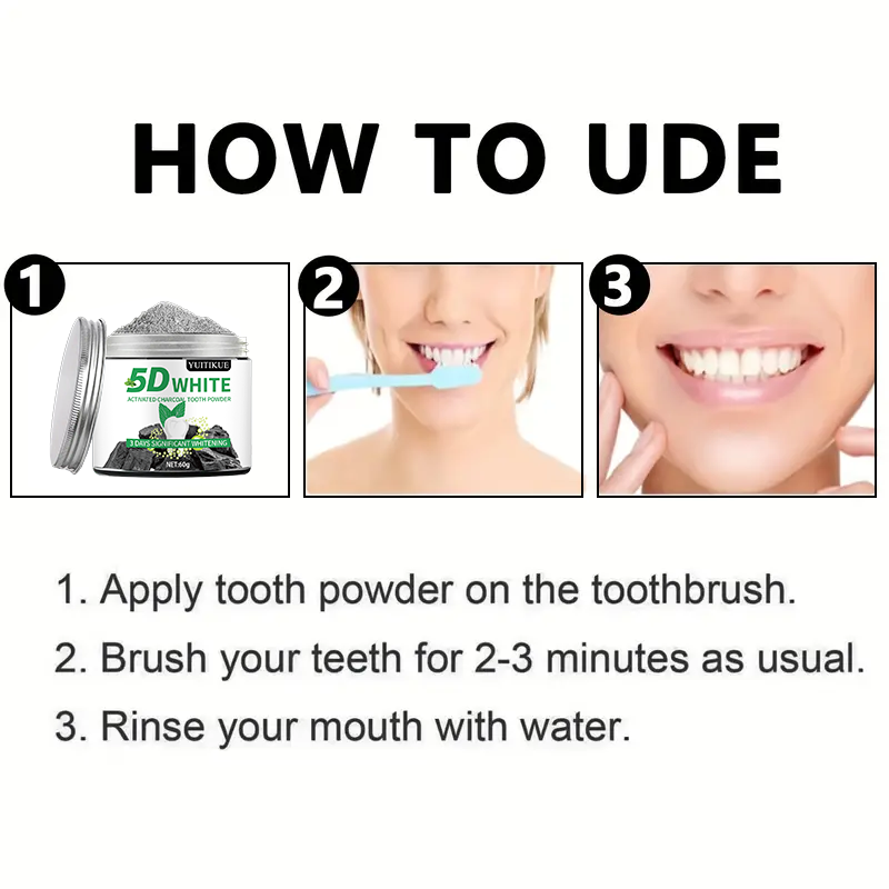 YUlTlKUE 5D Weißes Aktivkohle- – Activated Charcoal Powder Bewertung und Preis
