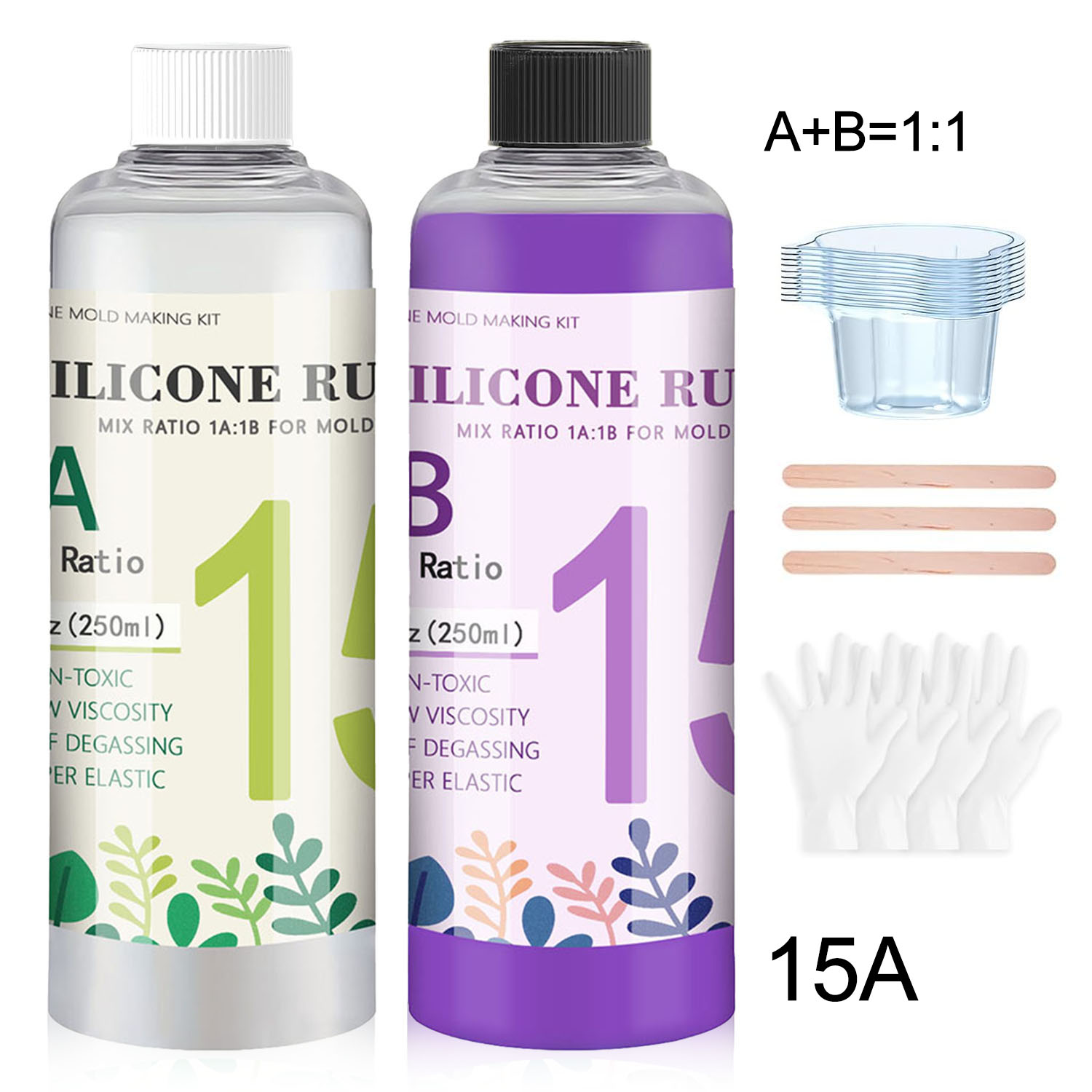 Lila Flüssiges Silikonkautschu – Soap Making Ratios Bewertung und Preis