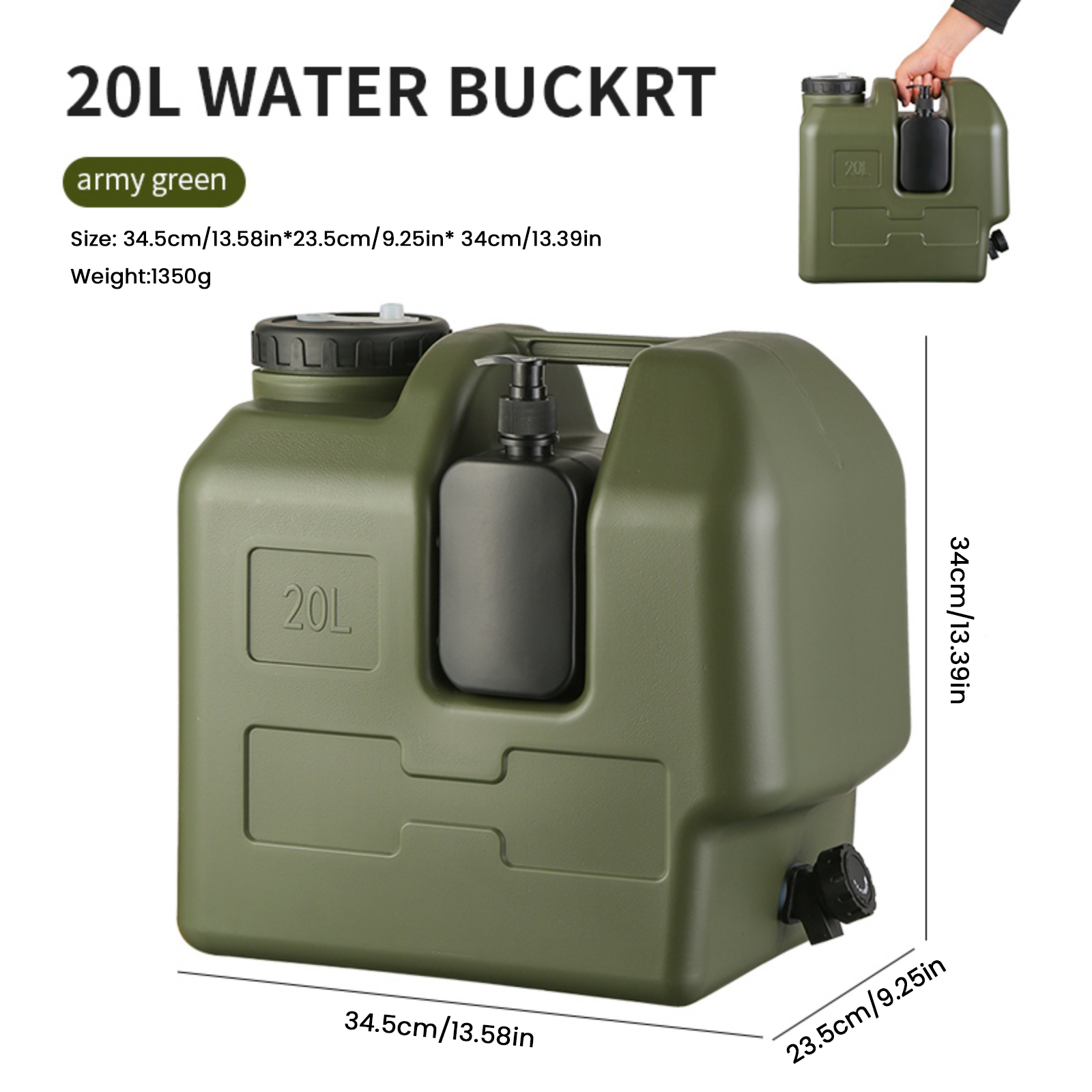 15/20L Tragbarer Camping-Wasse – Soap Making Jar Bewertung und Preis