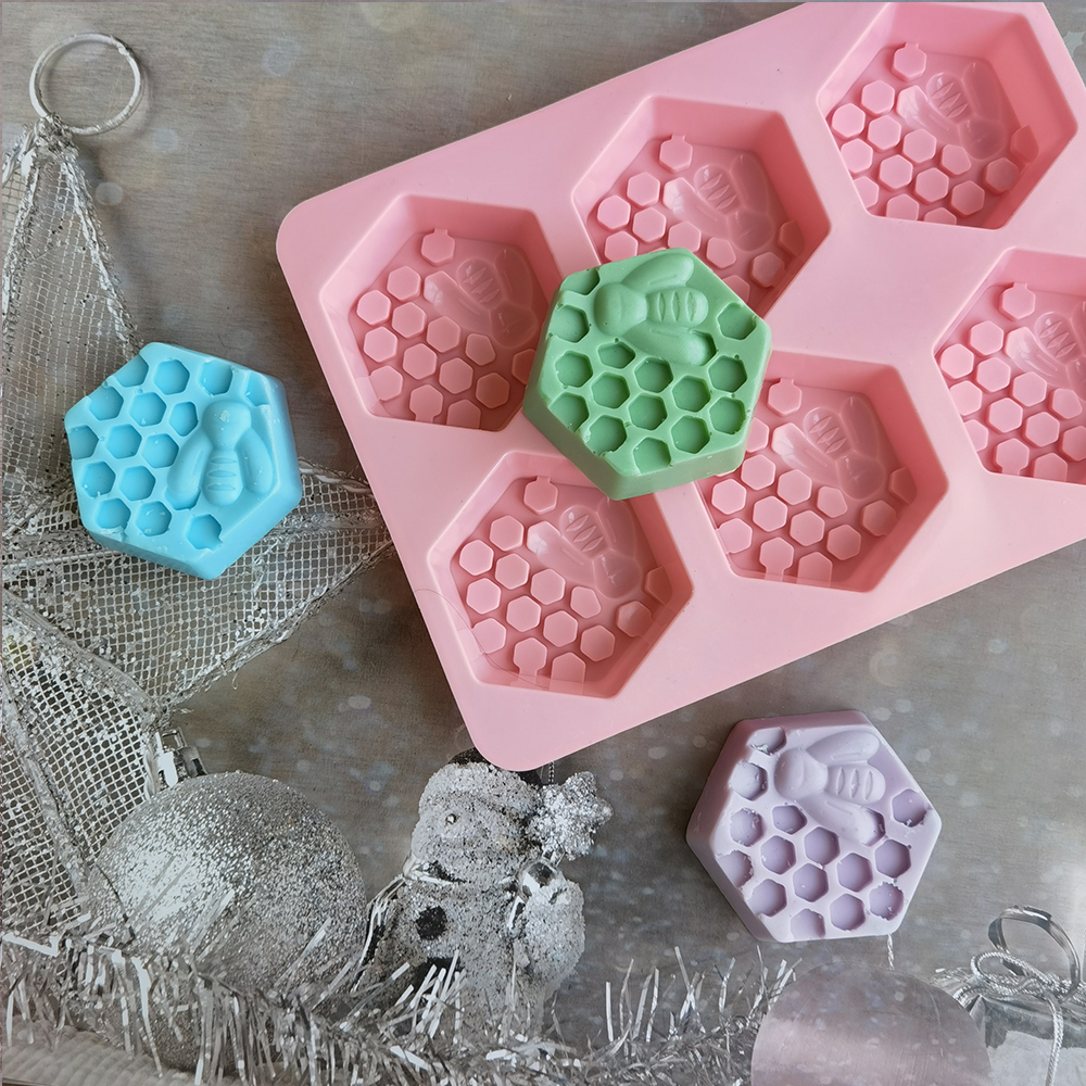 Sechseckige Silikon-Bienen-Sei – Soap Making Vendors Bewertung und Preis