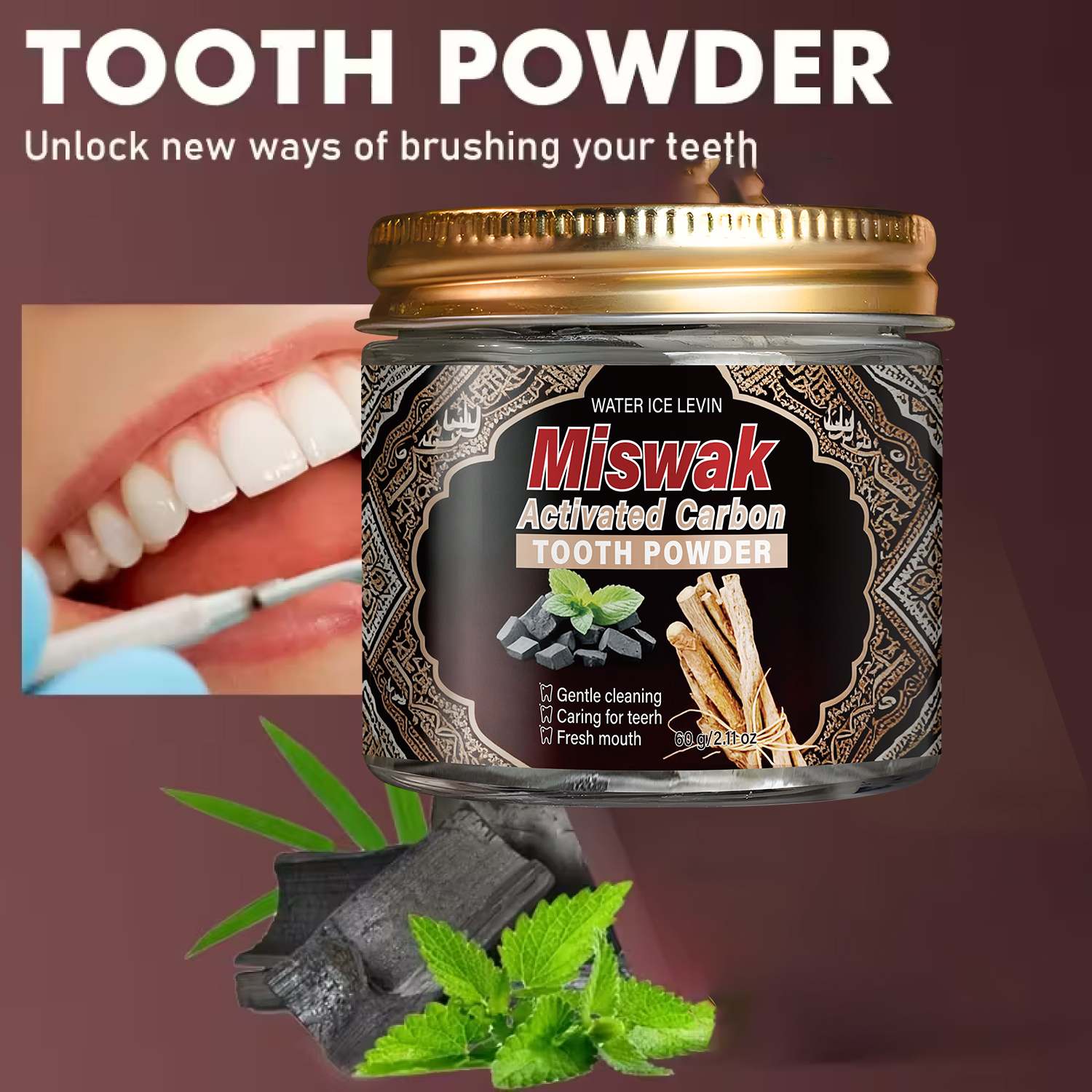 Aktivkohle & Miswak Zahnpulver – Activated Charcoal Powder Bewertung und Preis