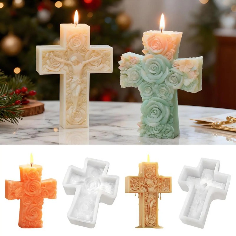 Blume Kreuz Jesus Silikon Kerz – Soap Making Equipment For Beginners Bewertung und Preis