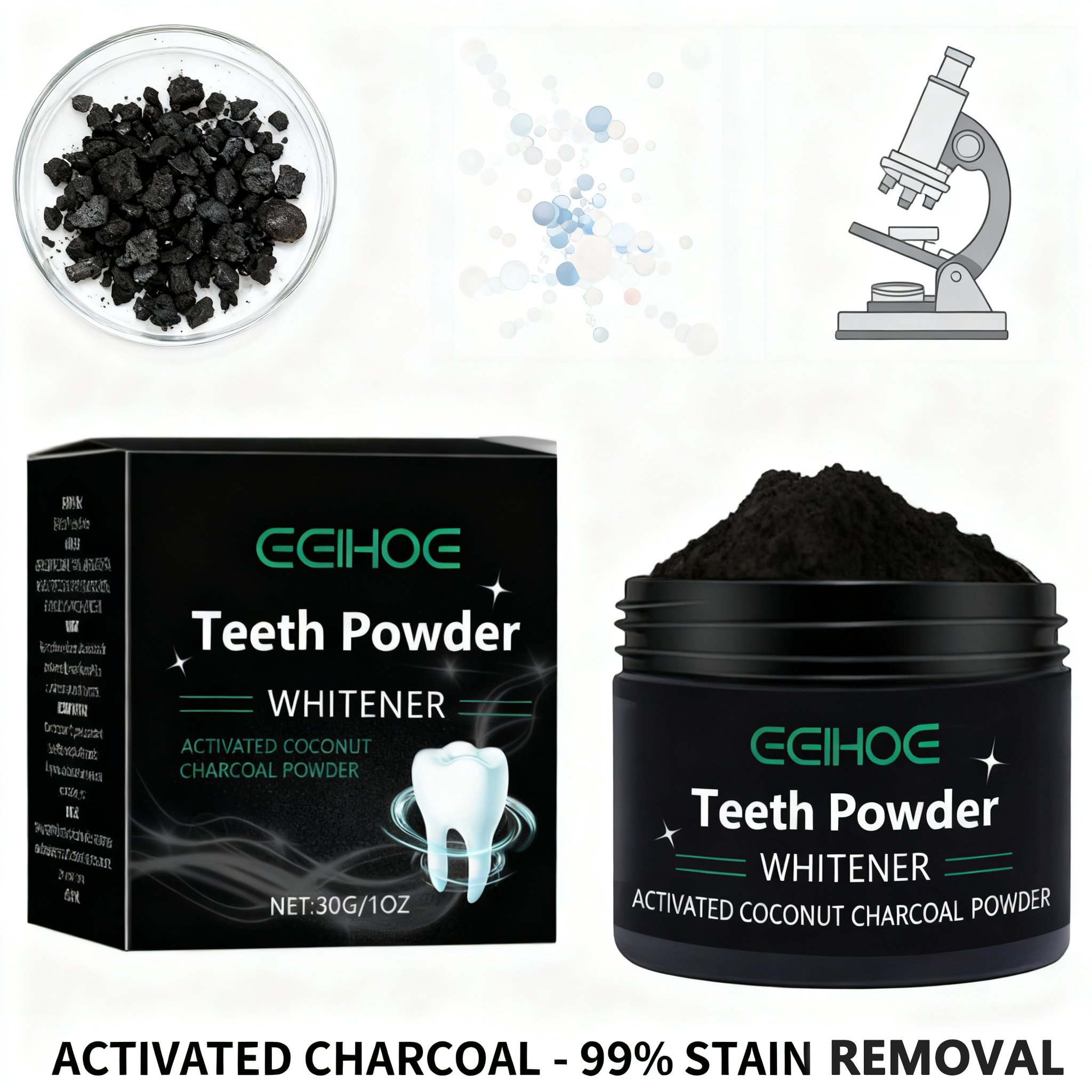 Natürliches Zahnaufhellungspul – Activated Charcoal Powder Bewertung und Preis