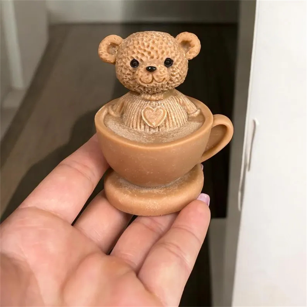 Teddybär in Tasse Silikonform  – Soap Making Jar Bewertung und Preis