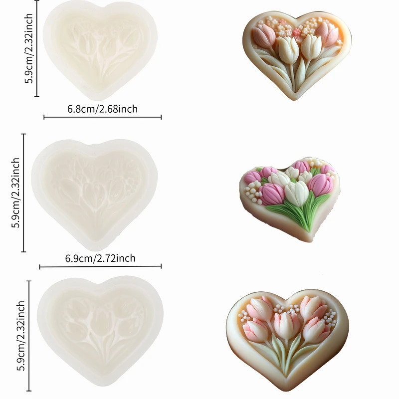 Silikonform für herzförmige Tu – Soap Making Experiment Bewertung und Preis