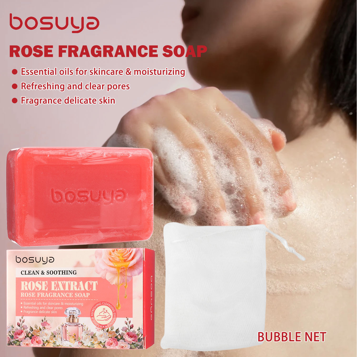 Rosen-Seife, Körper- und Rücke – Essential Oil Soap Bewertung und Preis