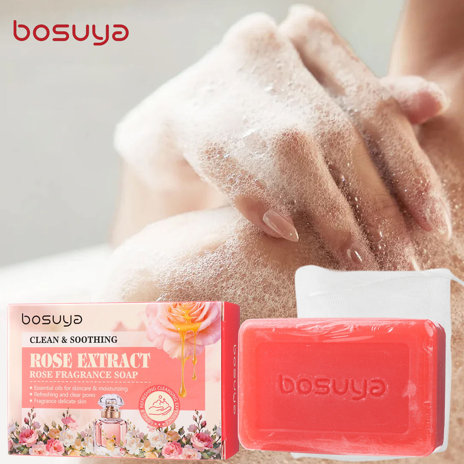Rosen-Seife, Körper- und Rücke – Essential Oil Soap Bewertung und Preis